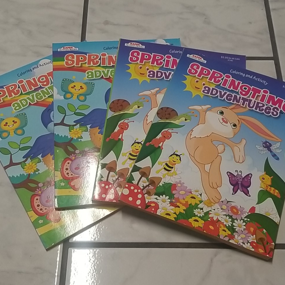 Coloring books bundle brand new springtime
